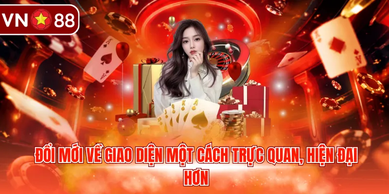 Đổi mới về giao diện một cách trực quan, hiện đại hơn