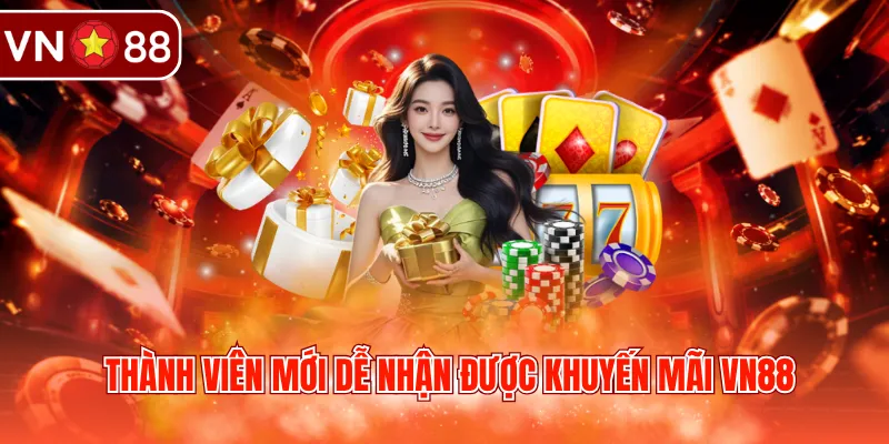 Thành viên mới dễ nhận được khuyến mãi VN88